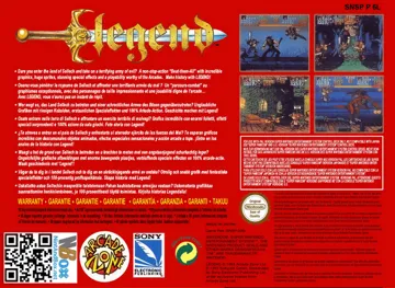 Legend (Europe) box cover back